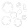 Honbay 8-Piece Tropical Leaf and Flower Cookie Cutters for Fondant and Cake Decorating view 1