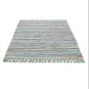 carpetfine Kelim Chindi Green Flatweave Rug 120 x 170 cm view 3