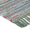 carpetfine Kelim Chindi Green Flatweave Rug 120 x 170 cm view 4