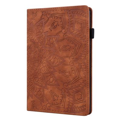 LMFULM Case for Lenovo Tab P11 Pro TB-J706F 11.5-Inch, Brown Mandala PU Leather Smart Case