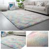 KKDIY Rainbow Plush Rug with Batik Pattern view 2