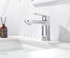 Krobec Single-Handle Bathroom Faucet with Water-Saving Function, Chrome view 3