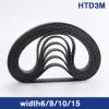 Geeyu ZHaonan HTD3M Rubber Toothed Timing Belt, 3 mm Pitch, 6/9/10/15 mm Widths view 4