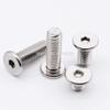 304 Stainless Steel M2–M6 Hex Socket Ultra-Thin Flat Wafer Head Screws, 20 mm, M6, 10 pcs view 3