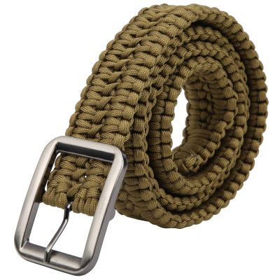 RiToEasysports Green Paracord Belt with Alloy Buckle