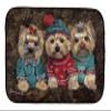Caroline's Treasures PPP3291DDM Art Dogs Dish Drying Mat, Yorkie Christmas Elves view 1
