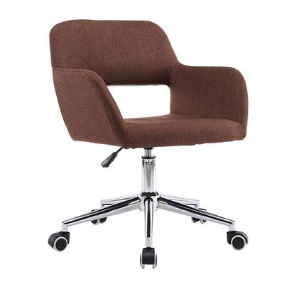 YF-Chair Pink Ergonomic Mid-Back Swivel Desk Chair with Microsuede Fabric Seat