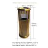 MYBA Stainless Steel Trash Can with Removable Inner Bin and Top Ashtray, Gold view 2