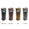 MYBA Stainless Steel Trash Can with Removable Inner Bin and Top Ashtray, Gold view 4