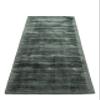 carpetfine AVA Dark Green Viscose Rug Runner 80 x 300 cm | Modern Rug for Living Room and Kitchen view 3
