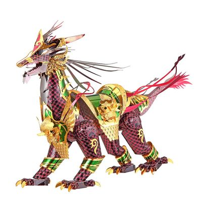 piececool Auspicious Kirin Metal Model Kit, 164 Pieces