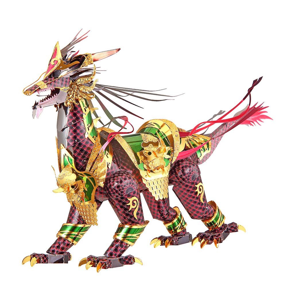 piececool Auspicious Kirin Metal Model Kit, 164 Pieces