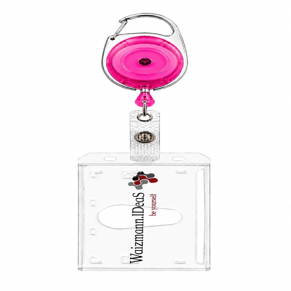 1x ID Badge Set with Badge Reel and Vertical Card Holder