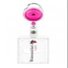 1x ID Badge Set with Badge Reel and Vertical Card Holder view 1
