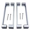 KEABATH 2-Pair Shower Door Handle Knobs, Chrome ABS, 145 mm Hole Center view 1