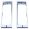 KEABATH 2-Pair Shower Door Handle Knobs, Chrome ABS, 145 mm Hole Center view 2