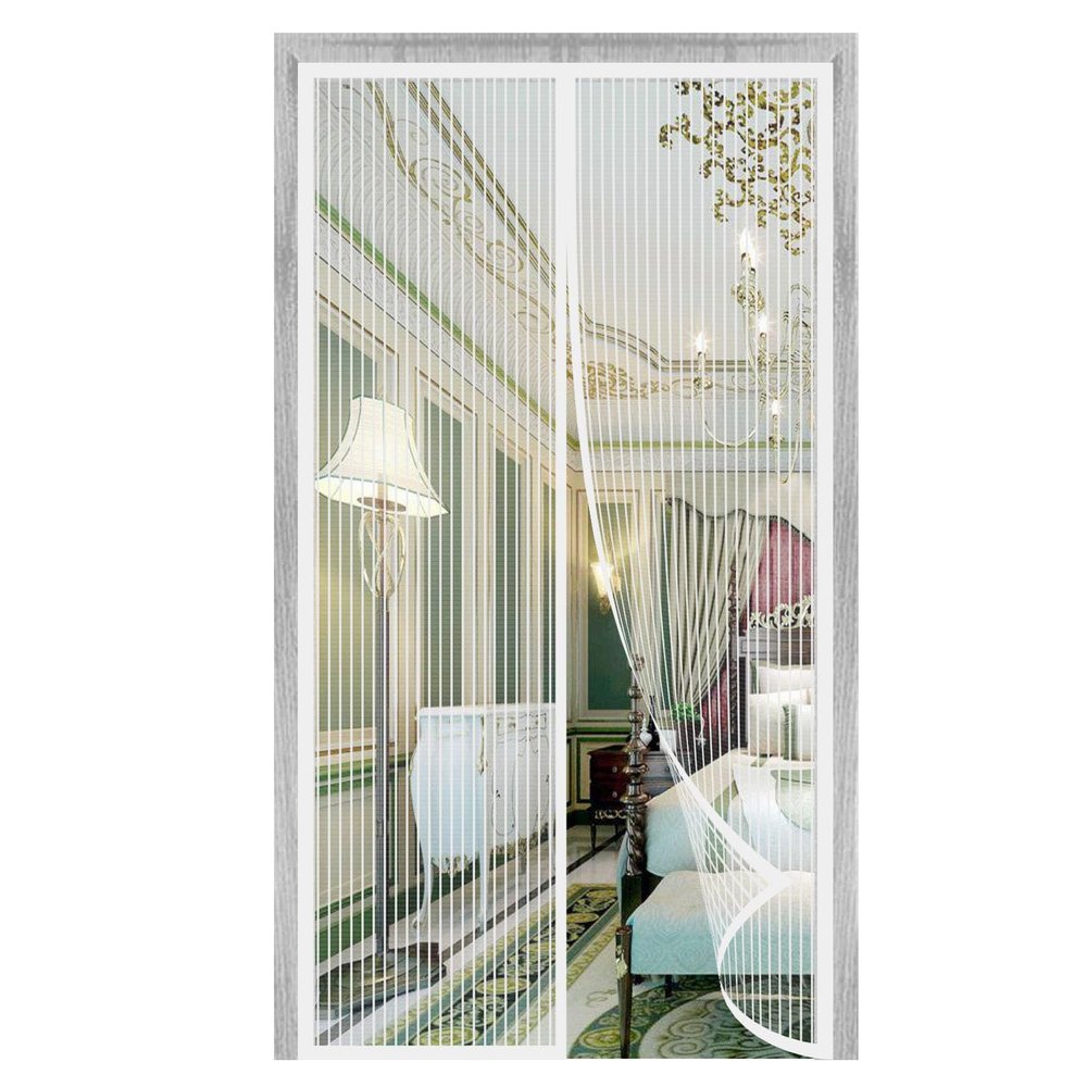 WAFWYY Magnetic Insect Screen Door, Automatic-Closing Mosquito Net for Balcony and Basement Doors, No-Drill Adhesive Installation