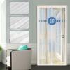 WAFWYY Magnetic Insect Screen Door, Automatic-Closing Mosquito Net for Balcony and Basement Doors, No-Drill Adhesive Installation view 2