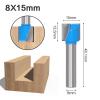 PYouo Best Router Bit, 1-Piece Solid Carbide CNC Shank Router Bit for Wood, 8 mm Cleaning Bottom Engraving Bit, 15 mm Cutting Edge view 2