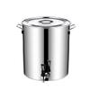 MNSSRN Stainless Steel Bucket with Spigot and Lid, 108 L view 1