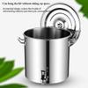 MNSSRN Stainless Steel Bucket with Spigot and Lid, 108 L view 4