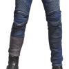 YXYECEIPENO Winter Off-Road Motorcycle Pants with Fleece-Lined Denim and 4 Removable Protective Pads, Unisex, 9 Sizes view 4