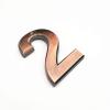 Geeyu ZHaonan Modern Bronze ABS Plastic House Number Plaque view 1