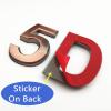 Geeyu ZHaonan Modern Bronze ABS Plastic House Number Plaque view 2