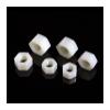 DKEKE White/Black Nylon Hexagonal Metric Nuts, M5, 50 Pieces view 1