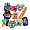 Monster-Themed Reading Brag Tags Value Pack: 100 Tags + 25 Made-in-USA, Hypoallergenic... view 1