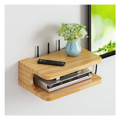 GJSN Multifunctional Wall-Mounted Storage Shelf for Routers and TV Set-Top Boxes
