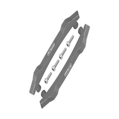 Aluminum Roof Skid Plate for Traxxas HOSS 4X4 VXL (90076-4), 6-Piece Set, Gray Silver