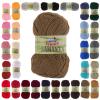 10 x 50 g Samanta Solid-Color Knitting Yarn, Color Choice view 2