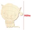 Wooden Christmas Cat V1 – Craft Decor, 5–50 cm, 1 Piece, 27 cm High view 3