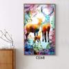BAJIE Hand-Painted Abstract Deer Oil Painting on Canvas view 4