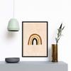 Nacnic Abstract Poster of Soles and Moons, Brown Celestial Bodies, “Celestial 5” Display Box, A4 with Frame view 3