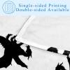 Lightweight Printed Blanket for Home, Couch, Sofa, Chair, Bed, or Car, Black Dinosaur, Washable and Warm, 150 x 90 cm view 4
