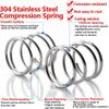 TANGJIANCHENG Extended Spring Wire, 10 Pieces, 1.2 mm Wire Diameter, 20 mm Diameter, 304 Stainless Steel (30 mm) view 2