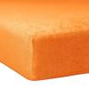 TRAUMSCHLAF Soft, Stretch Brushed-Flannel Fitted Sheet for Box Spring Mattresses, 120 x 200–130 x 200 cm, Orange view 1