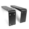 Yanty 45 cm Heavy-Duty Wall-Mounted Shelf Bracket, Black Solid Steel, Up to 400 kg view 2