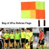 Referee Assistant Flags for Football, Hockey, Training and Competition, 2-Piece Set, Black and Orange view 3