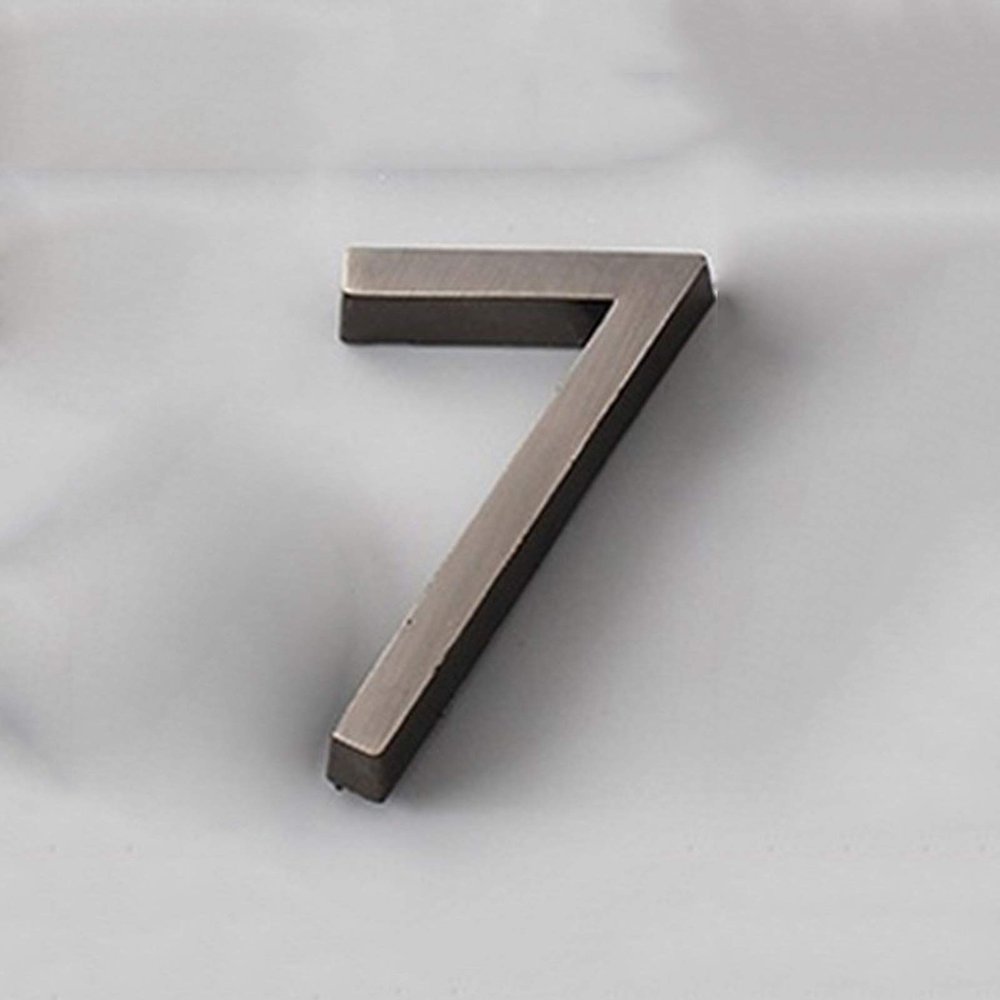 Geeyu ZHaonan Modern 3D House Number, 7, 6 cm (2.36 in)