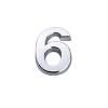 Geeyu ZHaonan Modern House Number 6, 5 cm Self-Adhesive, Silver view 1