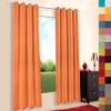 A-TEXTILE-24 High-Quality Made-to-Measure Blackout Curtain with Gather Tape and Eyelets, Orange (H 110 x W 145 cm) view 1