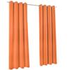 A-TEXTILE-24 High-Quality Made-to-Measure Blackout Curtain with Gather Tape and Eyelets, Orange (H 110 x W 145 cm) view 3