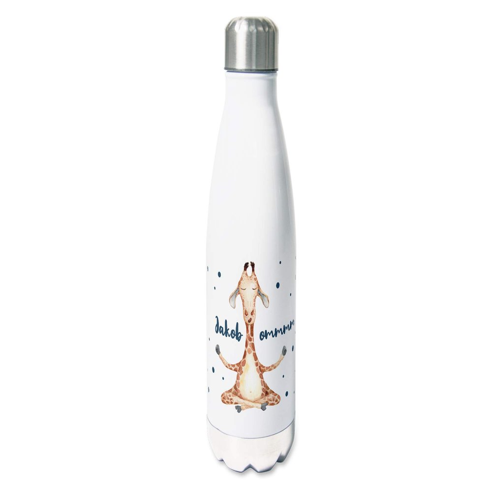 GRAZDesign 500 ml Personalized Stainless Steel Thermos Bottle – Funny Giraffe