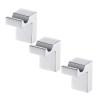 GLYYR Chrome Wall-Mounted Coat and Towel Hooks, 304 Stainless Steel and Brass, 3 Hooks view 1