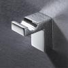 GLYYR Chrome Wall-Mounted Coat and Towel Hooks, 304 Stainless Steel and Brass, 3 Hooks view 2
