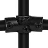 Klemp Black Adjustable Angle Joint, 85–135, Double-Adjustable Pipe Connector with Screws, Type 49BD – 42.4 mm / 1 in view 1
