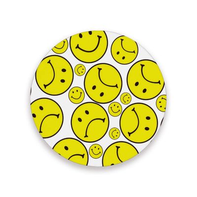MONTOJ Coasters with Happy or Sad Faces